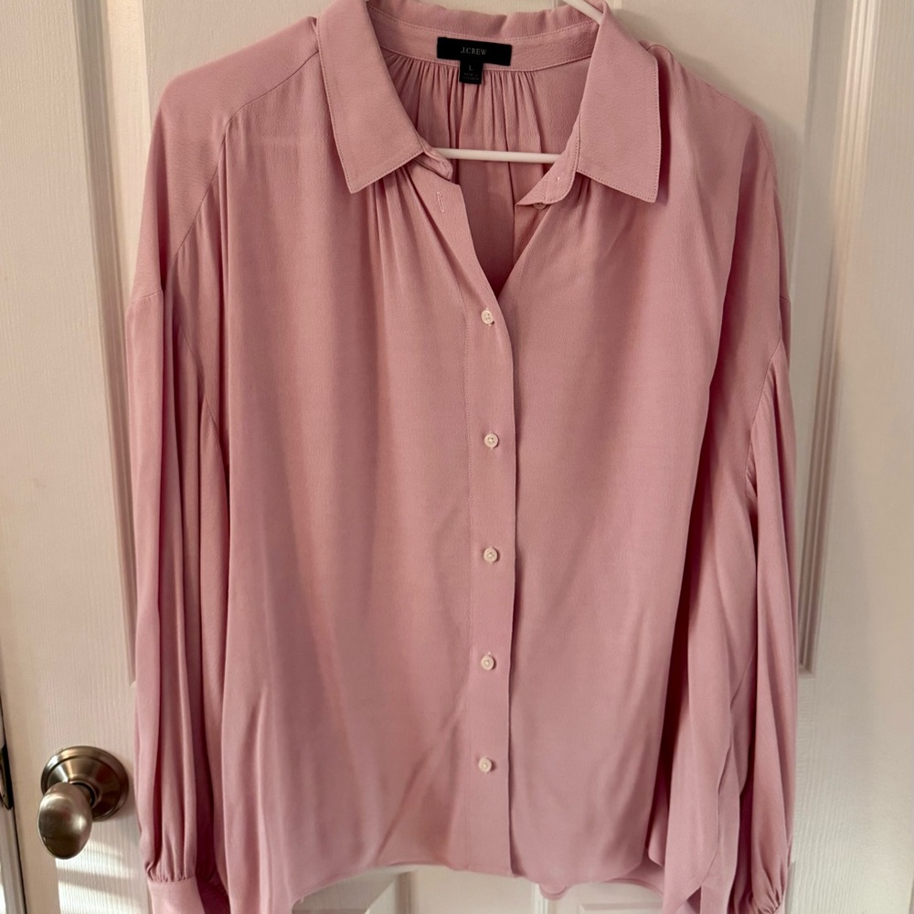 J. Crew Blush Button Down Shirt